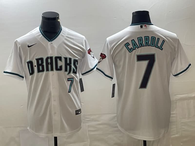 Arizona Diamondbacks White MLB Jersey 02