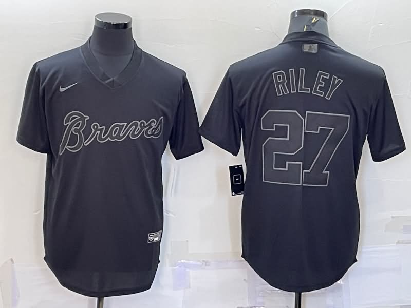 Atlanta Braves Black MLB Jersey 02