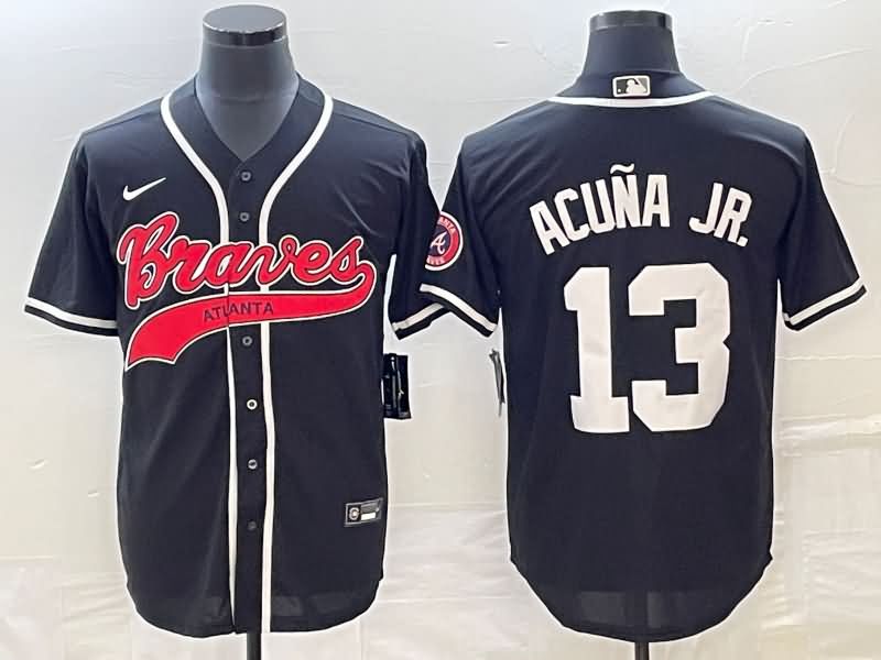 Atlanta Braves Black MLB Jersey 03