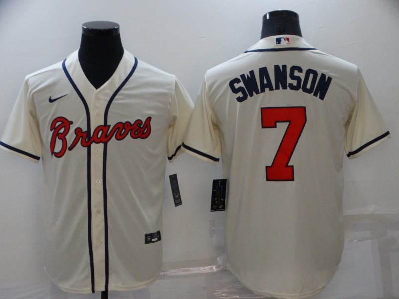 Atlanta Braves Cream MLB Jersey