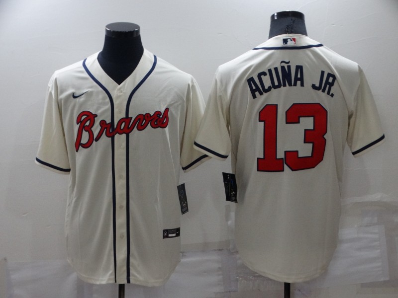 Atlanta Braves Cream MLB Jersey