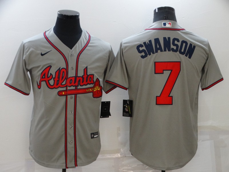 Atlanta Braves Grey MLB Jersey