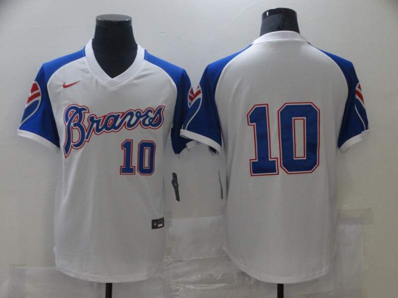 Atlanta Braves White Retro MLB Jersey