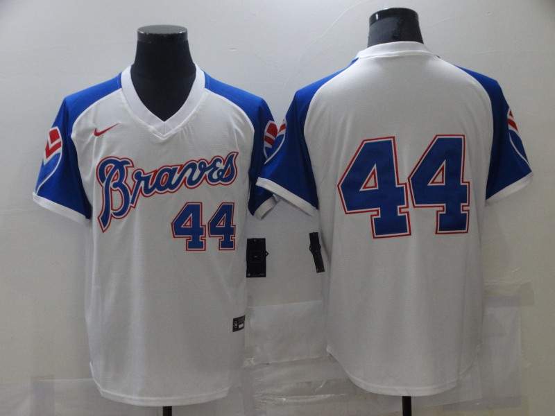 Atlanta Braves White Retro MLB Jersey