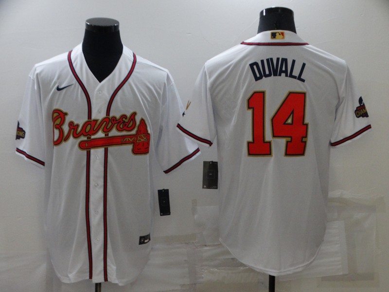 Atlanta Braves White MLB Jersey 02