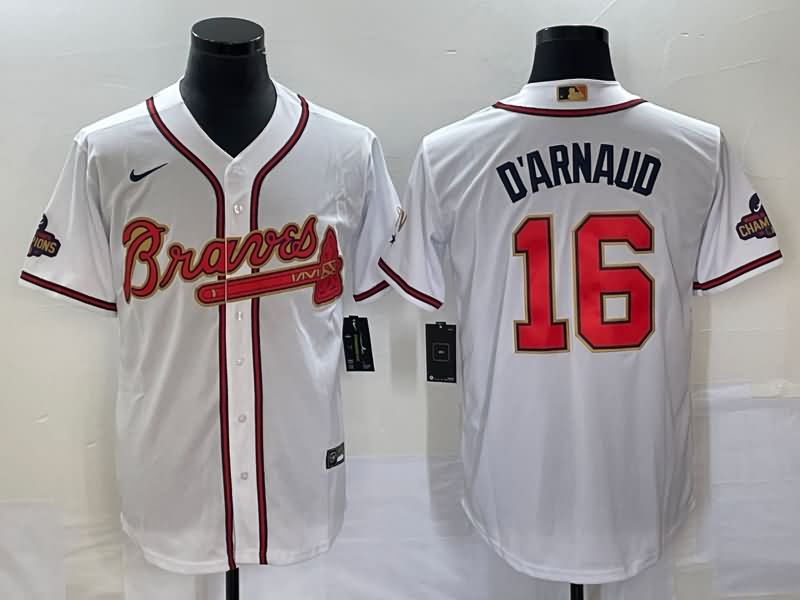 Atlanta Braves White MLB Jersey 02