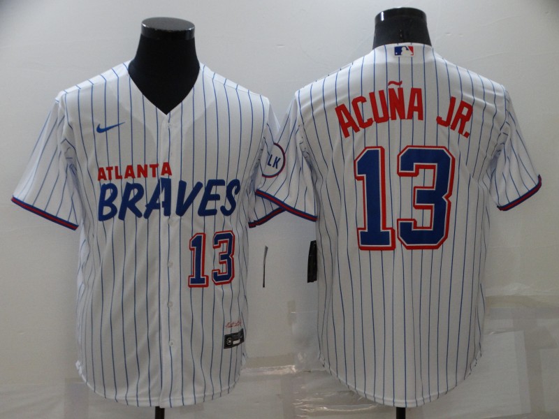 Atlanta Braves White MLB Jersey 03