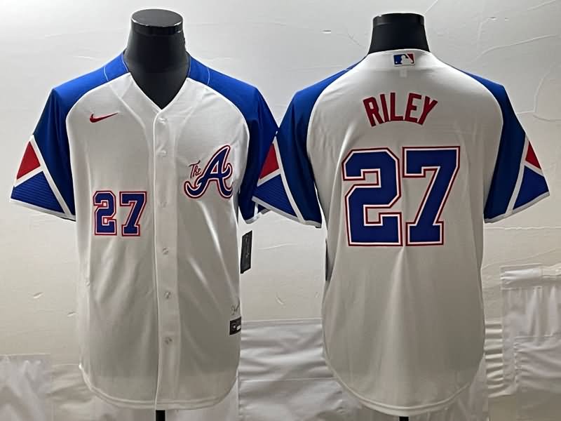 Atlanta Braves White MLB Jersey 04