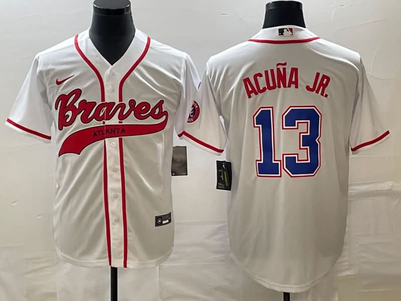 Atlanta Braves White MLB Jersey 05