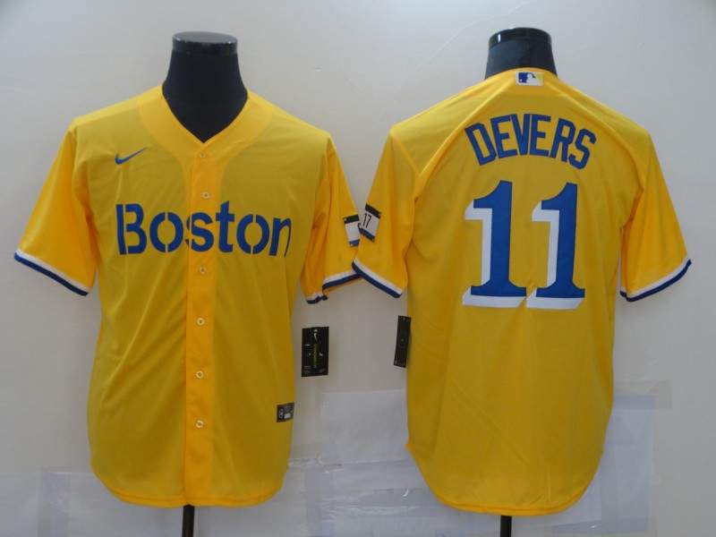 Boston Red Sox Yellow MLB Jersey