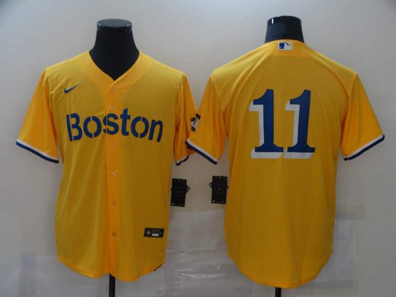 Boston Red Sox Yellow MLB Jersey