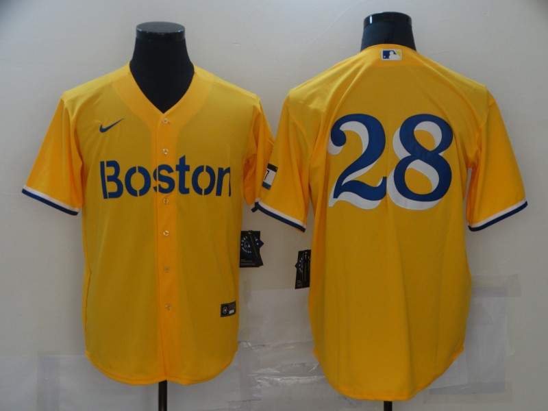 Boston Red Sox Yellow MLB Jersey