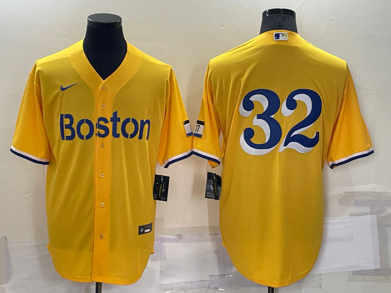 Boston Red Sox Yellow MLB Jersey