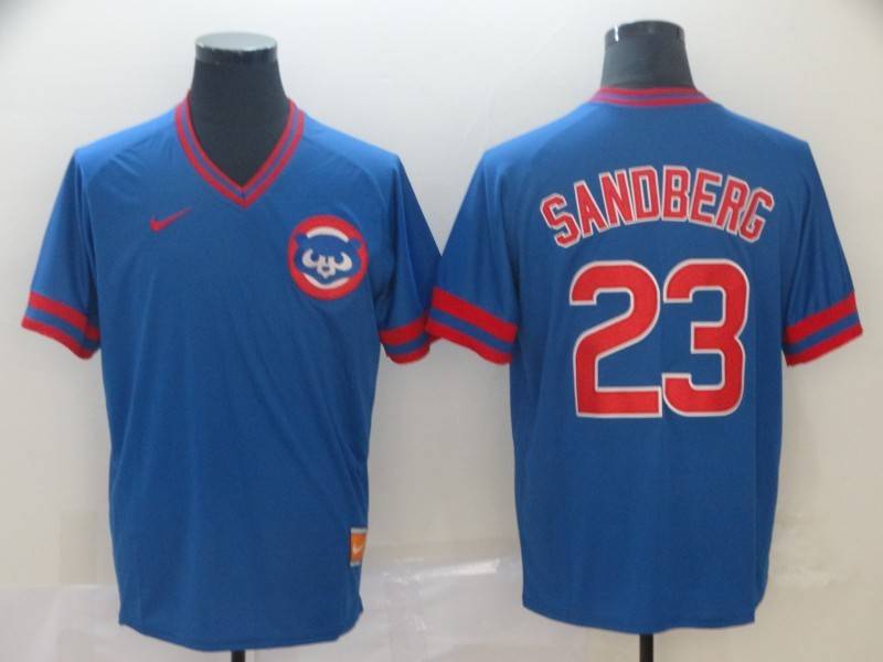 Chicago Cubs Blue Retro MLB Jersey