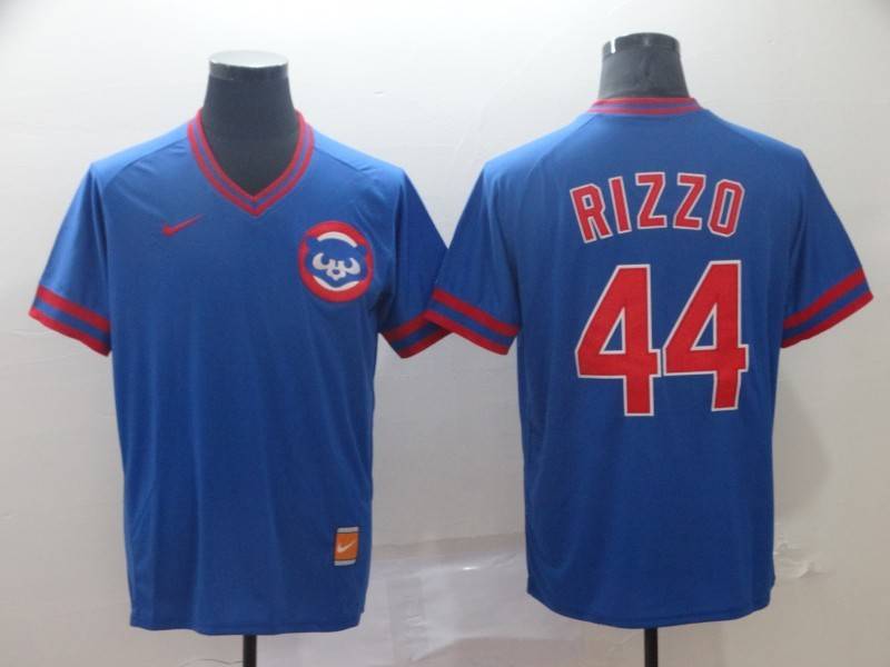 Chicago Cubs Blue Retro MLB Jersey