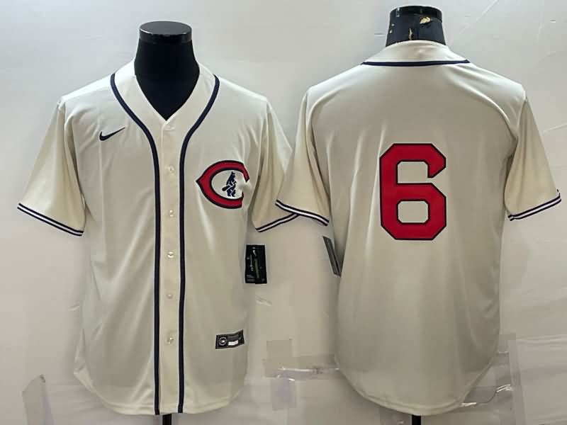 Chicago Cubs Cream Retro MLB Jersey