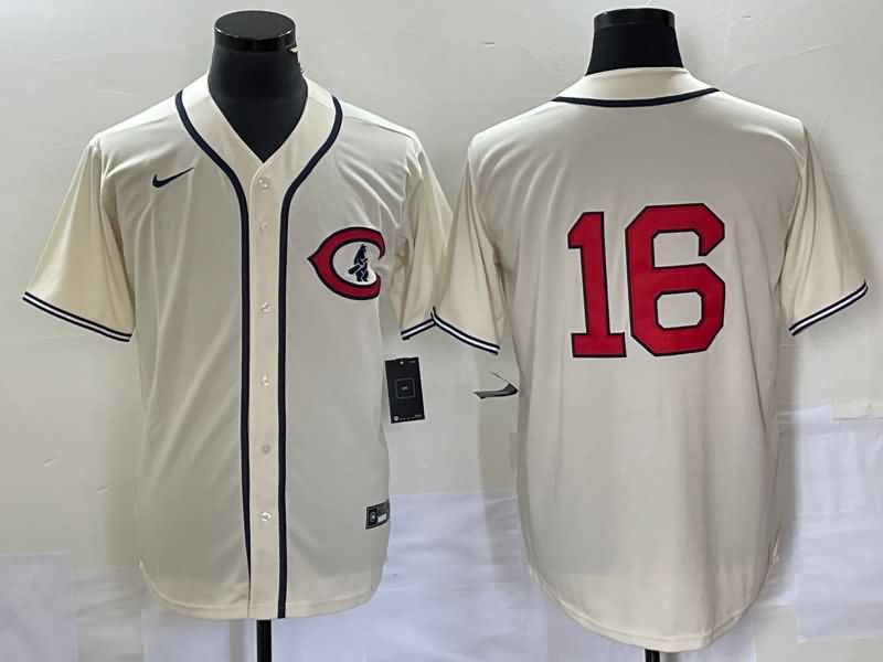 Chicago Cubs Cream Retro MLB Jersey