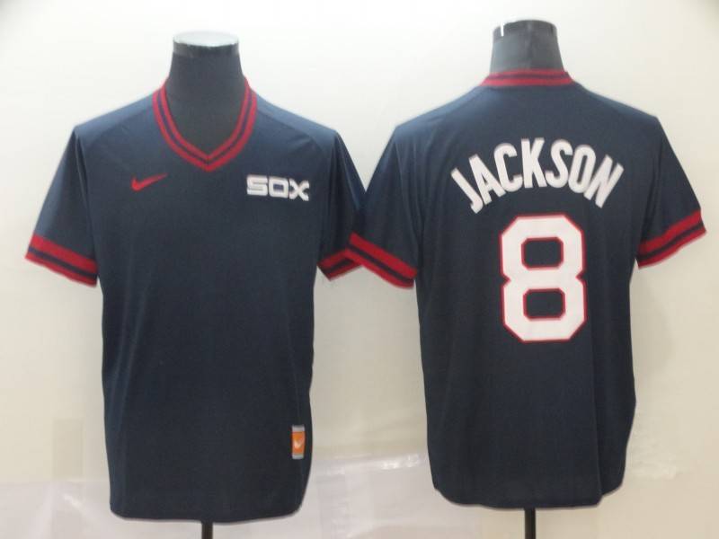 Chicago White Sox Dark Blue Retro MLB Jersey