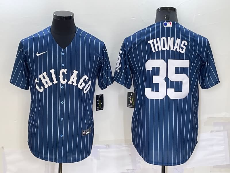 Chicago White Sox Dark Blue Retro MLB Jersey 02