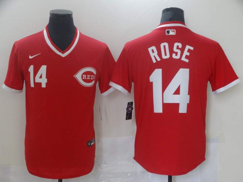 Cincinnati Reds Red Retro MLB Jersey 02