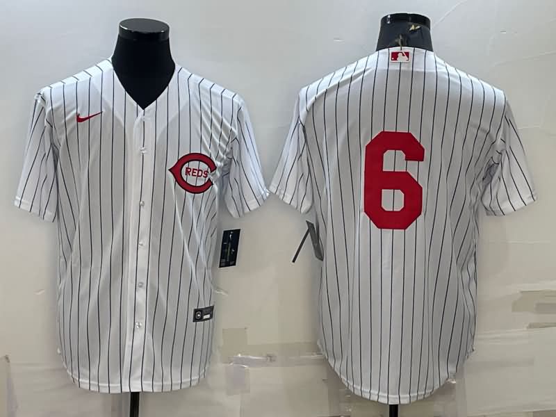 Cincinnati Reds White Retro MLB Jersey 02