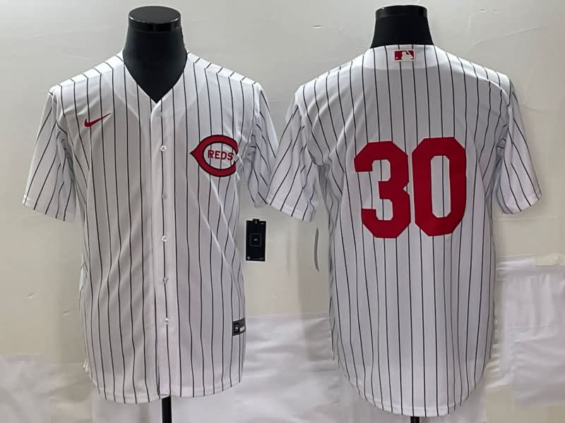 Cincinnati Reds White Retro MLB Jersey 02