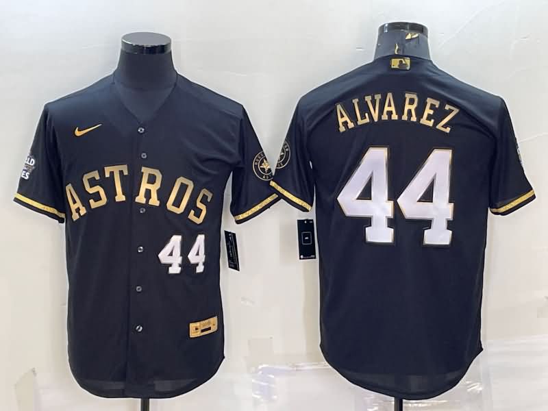 Houston Astros Black Gold MLB Jersey