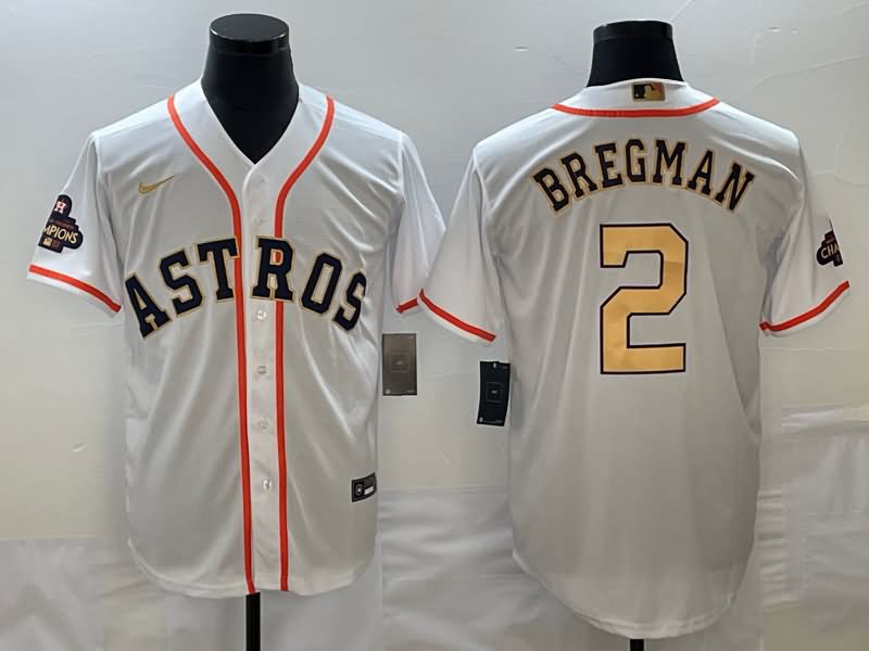 Houston Astros White Champion MLB Jersey 02