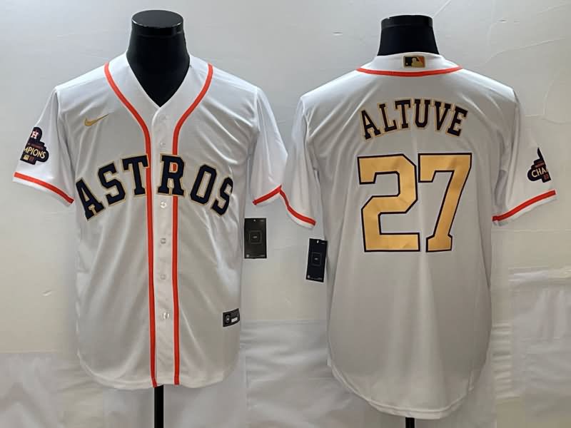 Houston Astros White Champion MLB Jersey 02