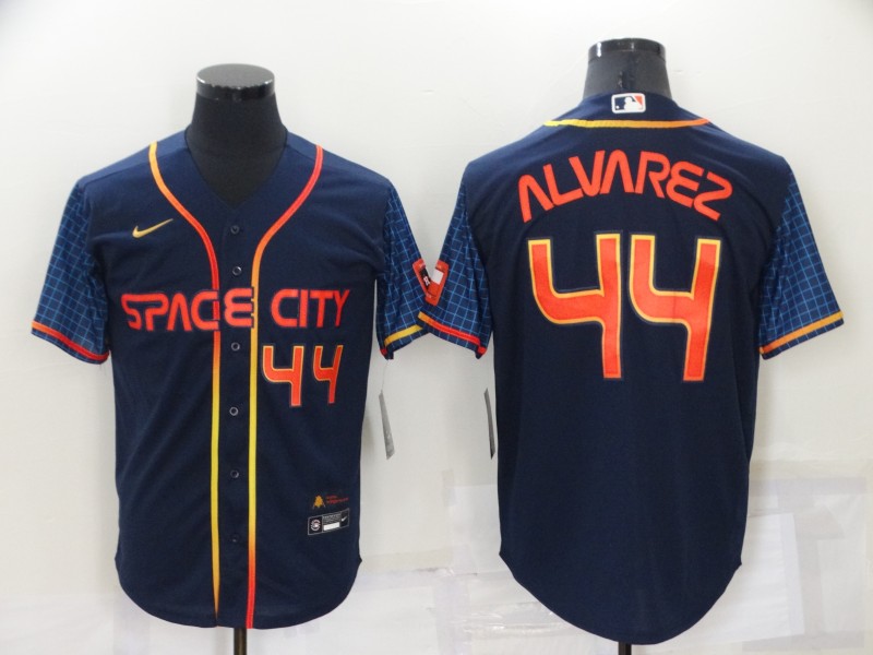 Houston Astros Dark Blue MLB Jersey 02