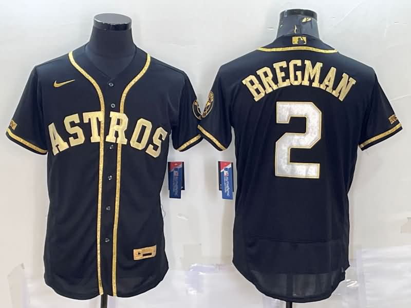 Houston Astros Black Gold Elite MLB Jersey 03