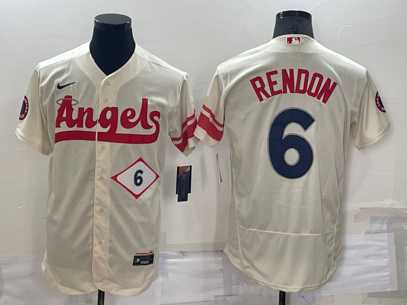 Los Angeles Angels Cream Elite MLB Jersey