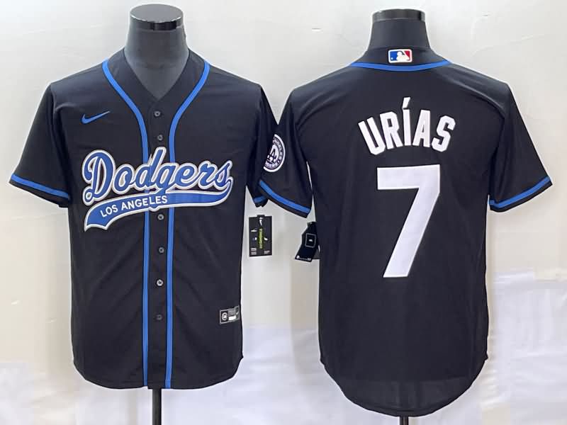 Los Angeles Dodgers Black MLB Jersey 07