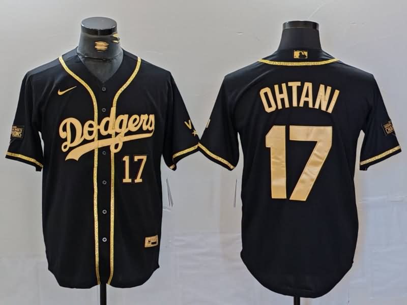 Los Angeles Dodgers Black Gold MLB Jersey