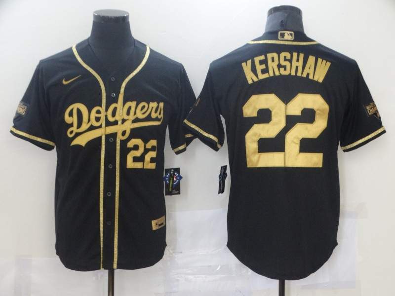 Los Angeles Dodgers Black Gold MLB Jersey