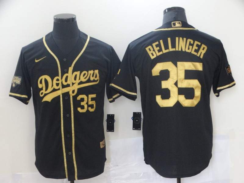 Los Angeles Dodgers Black Gold MLB Jersey