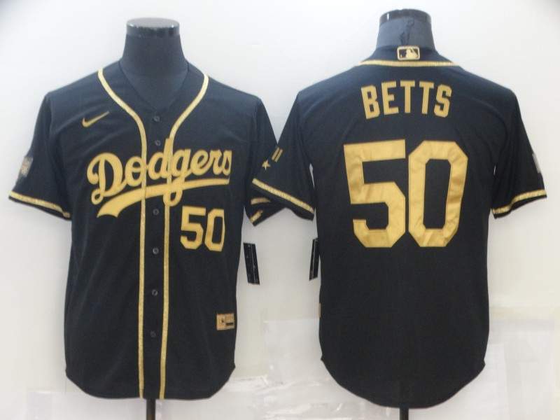 Los Angeles Dodgers Black Gold MLB Jersey