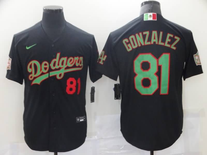 Los Angeles Dodgers Black Green MLB Jersey