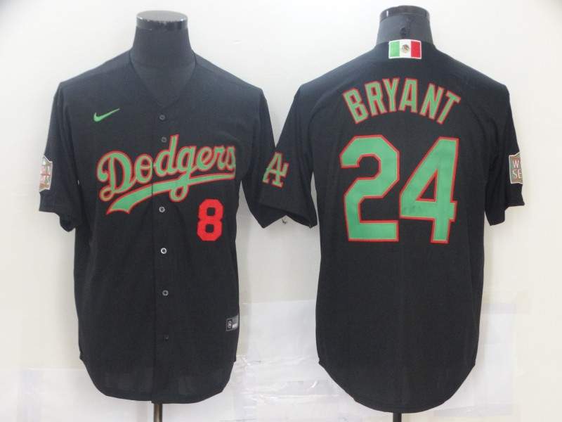 Los Angeles Dodgers Black Green MLB Jersey