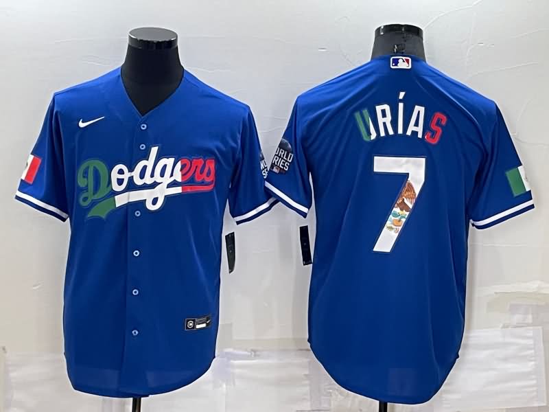 Los Angeles Dodgers Blue MLB Jersey 04