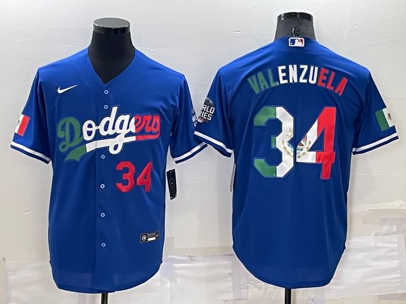 Los Angeles Dodgers Blue MLB Jersey 04