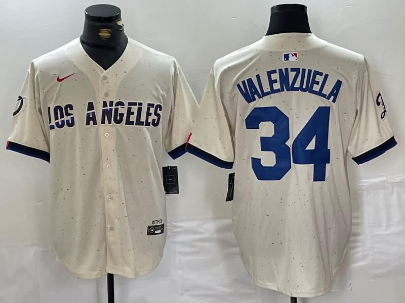 Los Angeles Dodgers Cream MLB Jersey