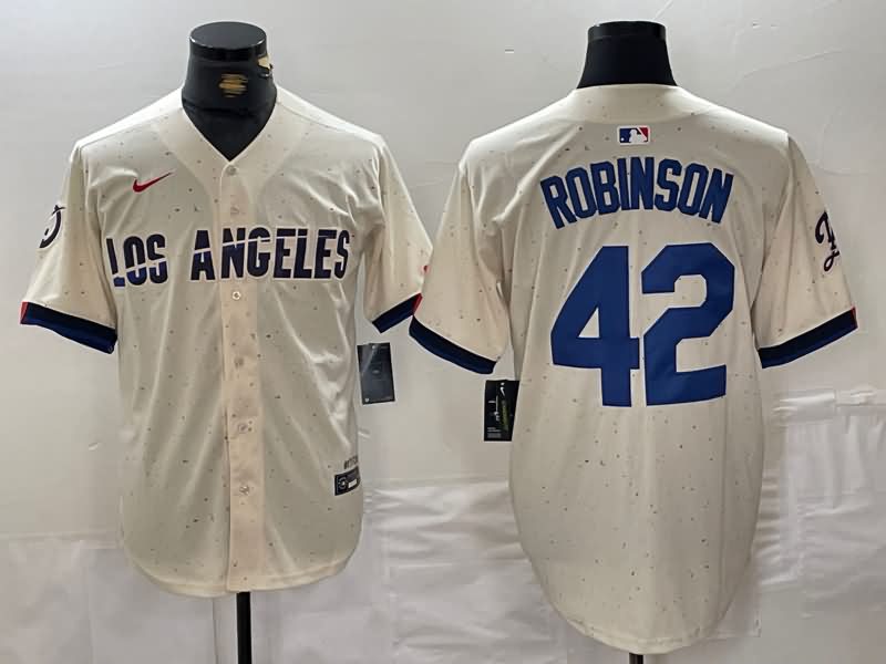 Los Angeles Dodgers Cream MLB Jersey