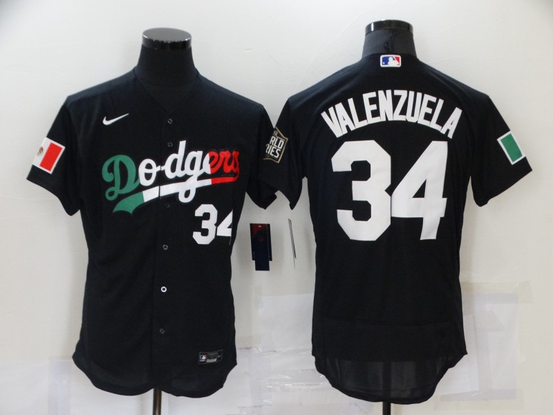 Los Angeles Dodgers Black Elite MLB Jersey 02