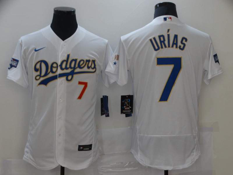 Los Angeles Dodgers White Champion Elite MLB Jersey