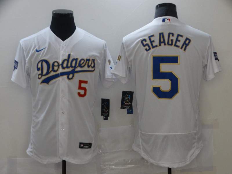 Los Angeles Dodgers White Champion Elite MLB Jersey