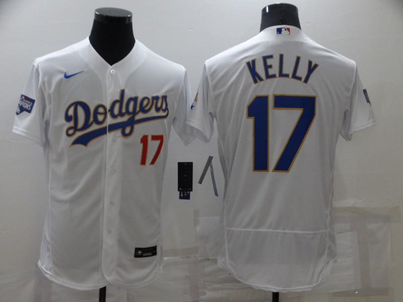 Los Angeles Dodgers White Champion Elite MLB Jersey