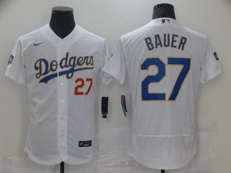 Los Angeles Dodgers White Champion Elite MLB Jersey