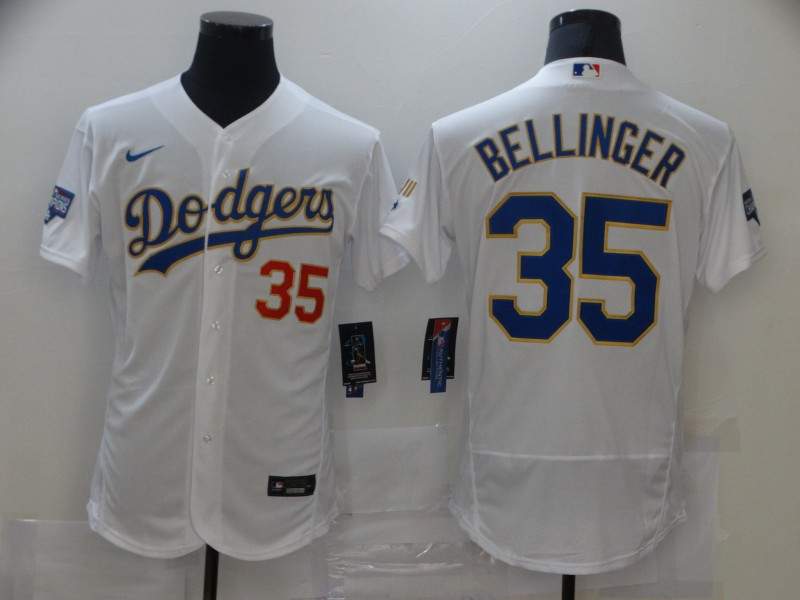 Los Angeles Dodgers White Champion Elite MLB Jersey