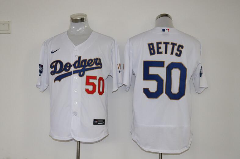 Los Angeles Dodgers White Champion Elite MLB Jersey